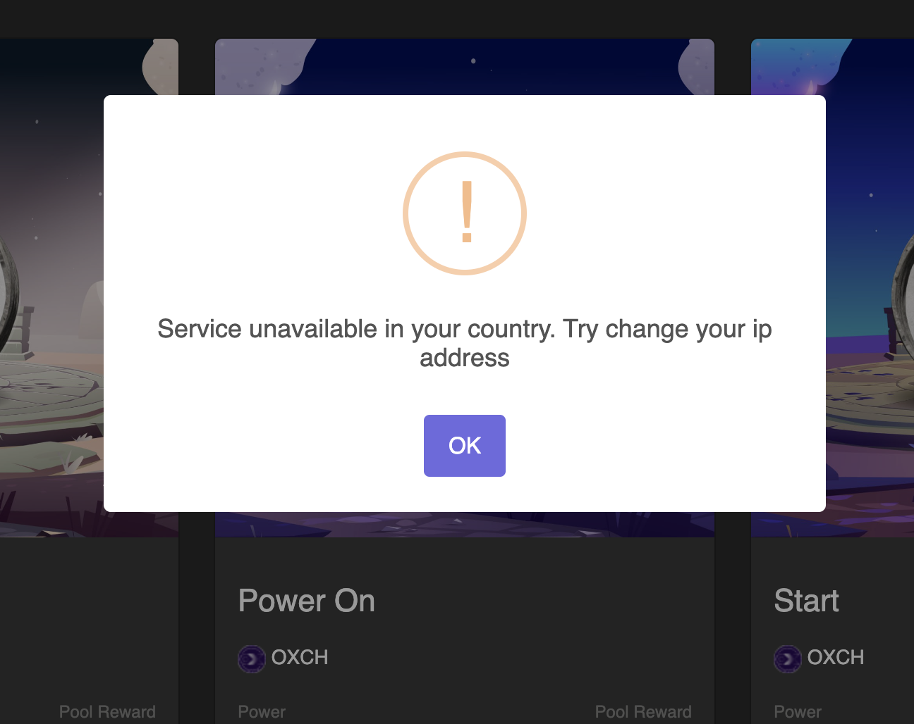 how to fix Service Unavailable in your country